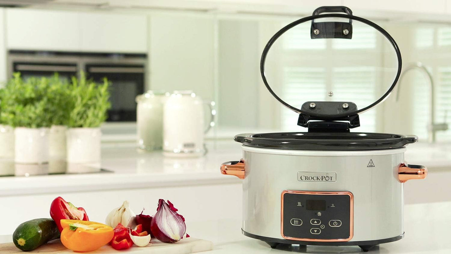Mijoteuse numérique Crock-Pot avec couvercle à charnière | temps de...