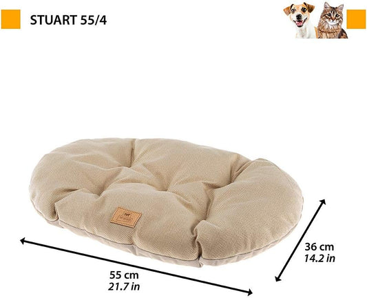 Ferplast Coussin pour Chiens et Chats Stuart 55/4, Double Face, Tweed...