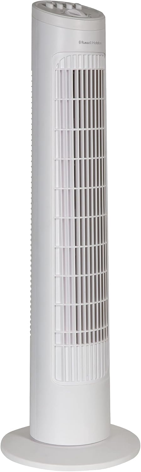 Russell Hobbs Ventilateur tour, 73,66 cm, léger, 3 vitesses,...