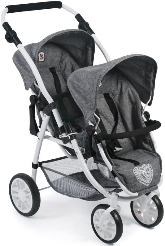 Tandembuggy Vario - Poussette double pour deux poupées, pour enfants...