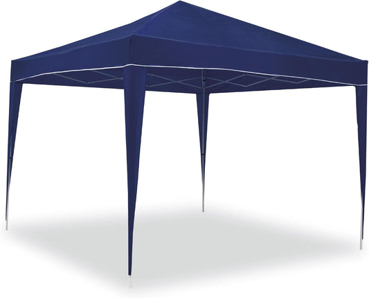 Tente Pliante 3x3 m Bleu Classique - Résistante à l'Eau - Comprend...