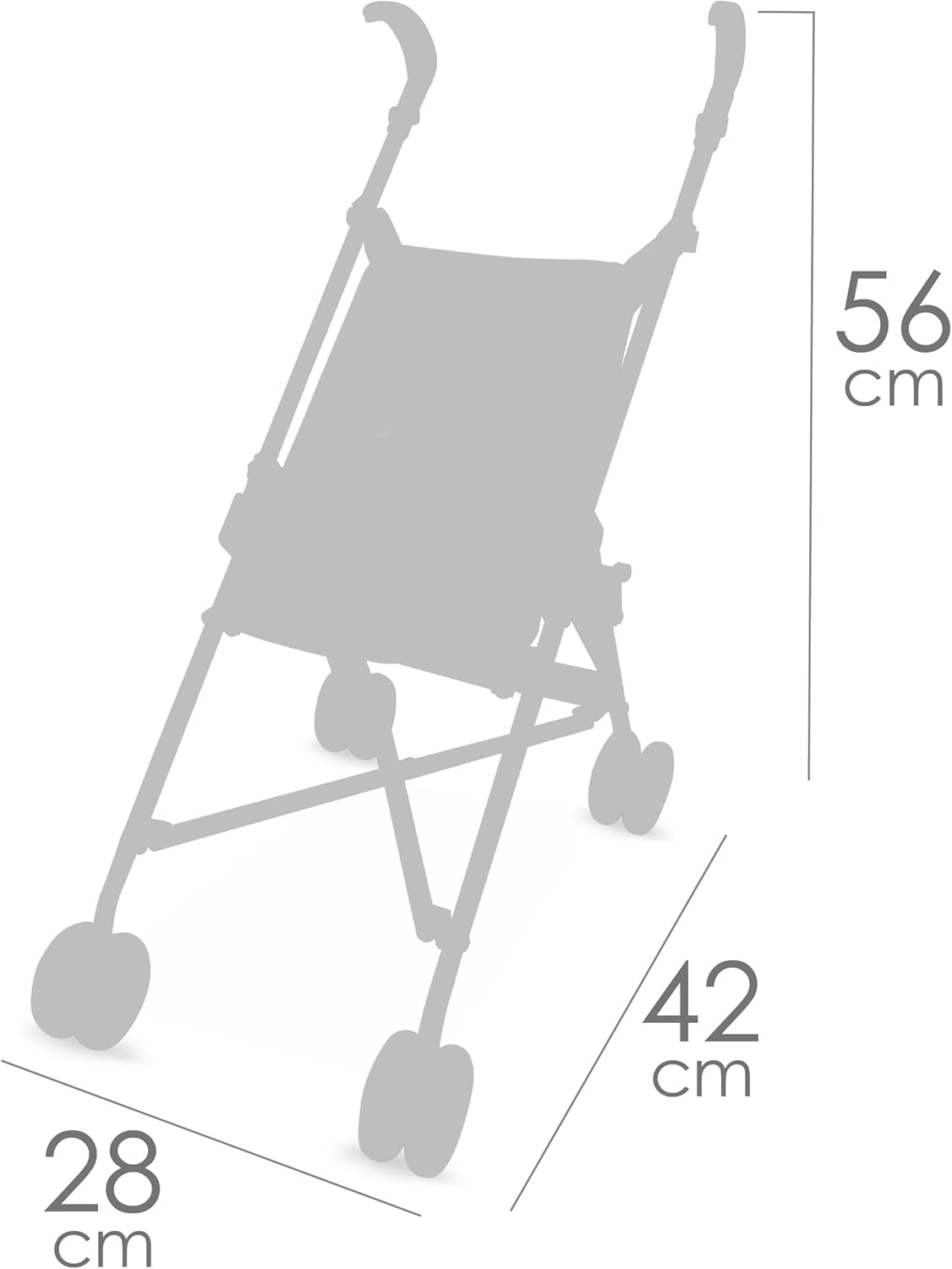 Chariot de poupée Koala chaise pliante DeCuevas 90079