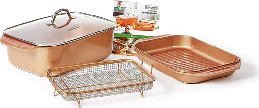Livington Copperline WonderCooker - Set de cuisine 14 en 1 - Batterie...