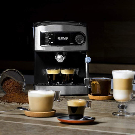 Cecotec Cafetière Express Manuelle Power Espresso 20, 850 W, Pression...