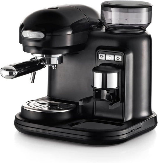 ARIETE 1318/02 CAFETIÈRE EXPRESSO MODERNE AVEC MOULIN À CAFÉ INTÉGRÉ...