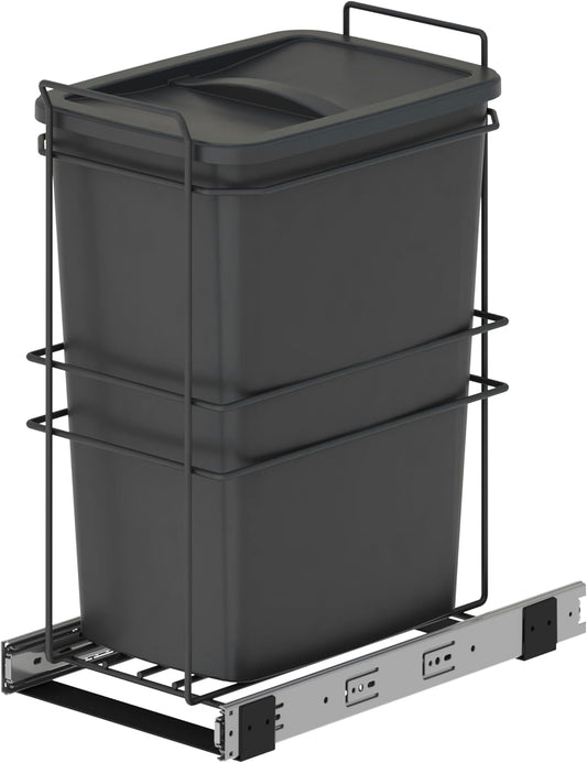 EMUCA - Conteneur de recyclage meuble de cuisine, 35 L, fixation par...