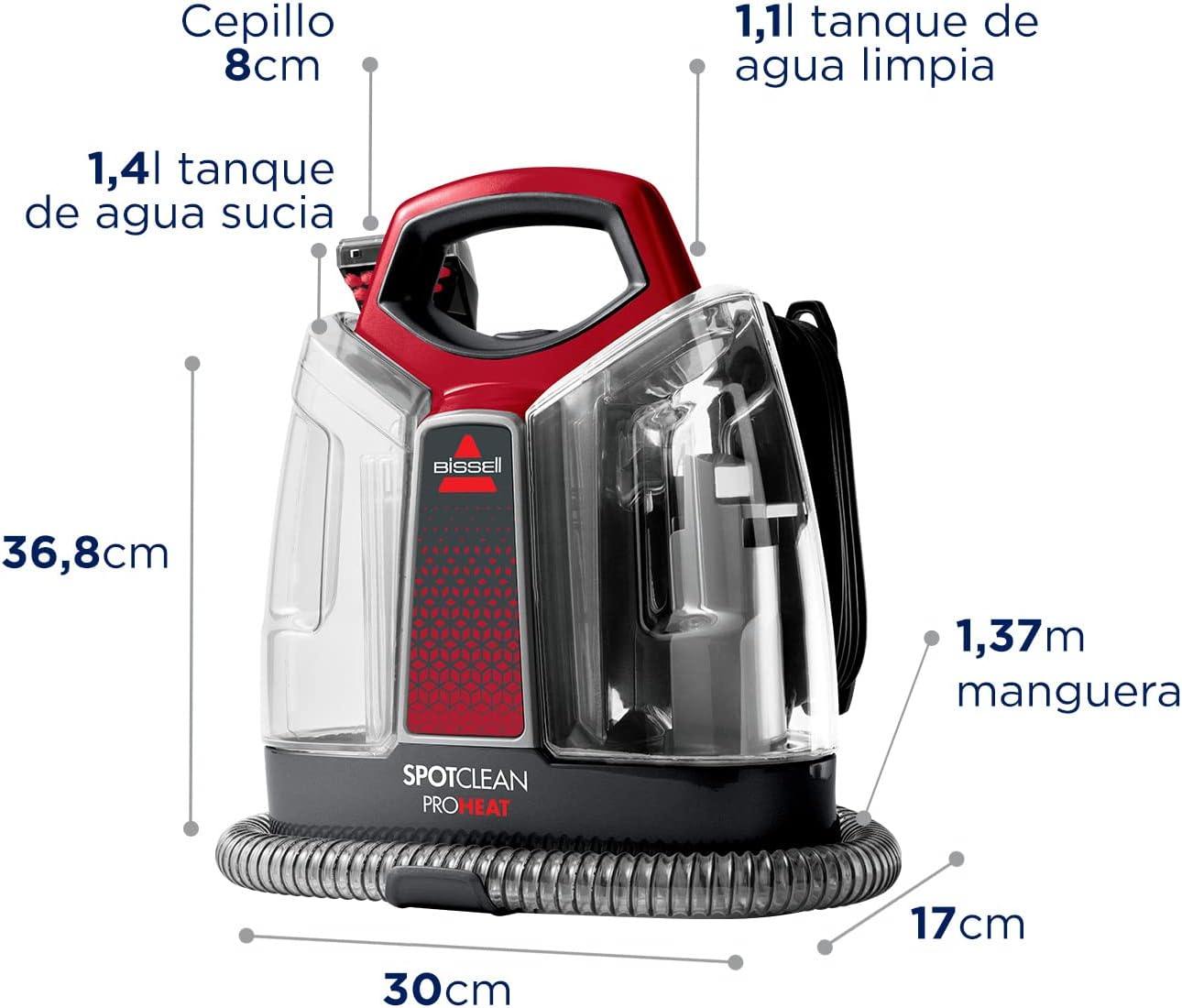 BISSELL SpotClean ProHeat, aspirateur à eau pour tissus...