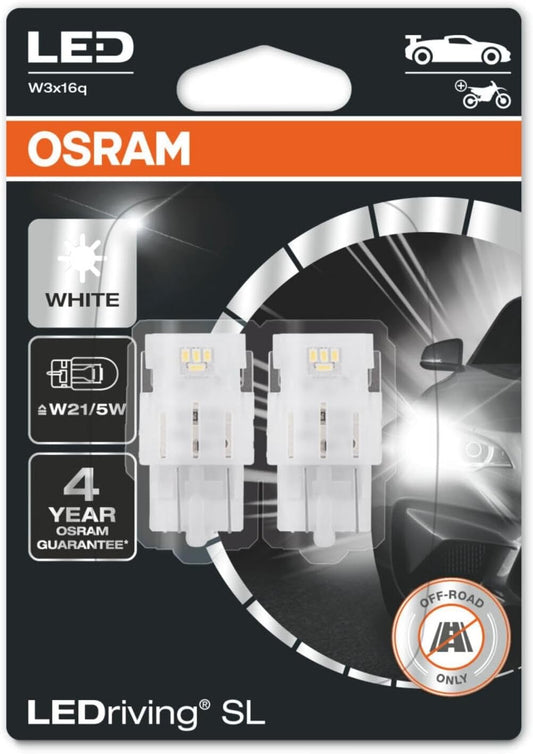 OSRAM LEDriving® SL, – W21 / 5W, blanc 6000K, feux de signalisation...