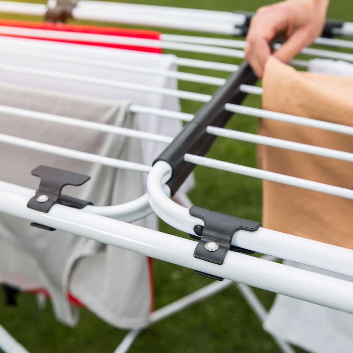 Vileda Double Wäscheständer ausziehbar, 22m Trockenlänge, 61 x 19,5 x...