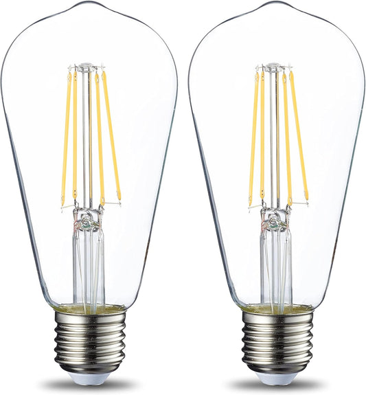 Amazon Basics Lampe LED de style vintage, ST64, douille Edison E27, 7...
