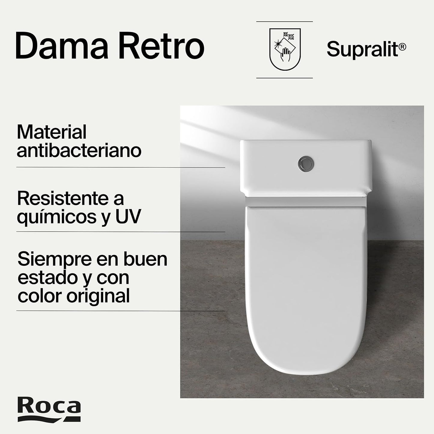 Roca Old Design Dama Abattant WC de rechange avec charnière à barre...