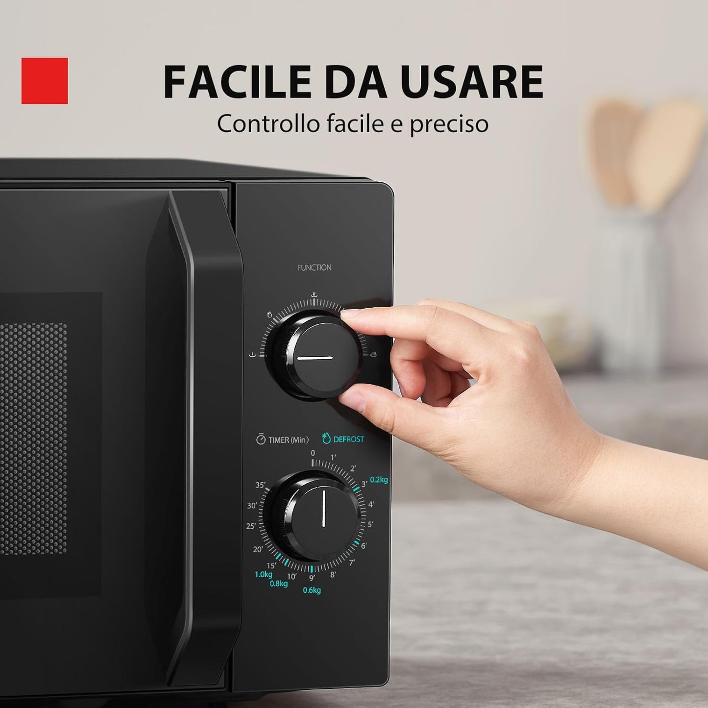 Toshiba MW2-MM20P(BK) - Four à micro-ondes, 20 l, 800 W, 5 niveaux de...