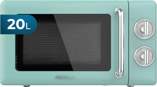Micro-ondes mécanique Cecotec 20 L Proclean 3010 Retro Green. 700 W...