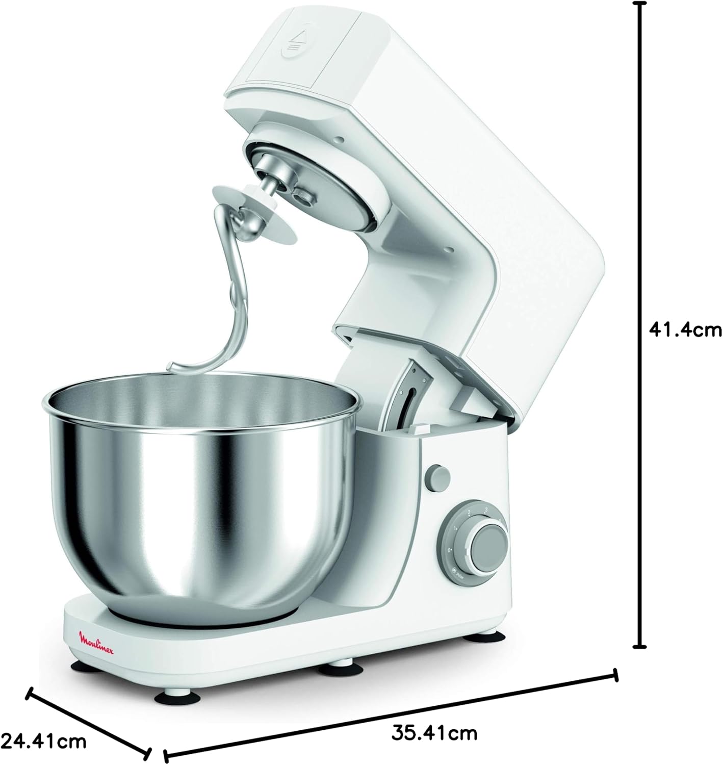 Moulinex Essential QA1501 - Robot Pâtissier 800W, pour pétrir et...