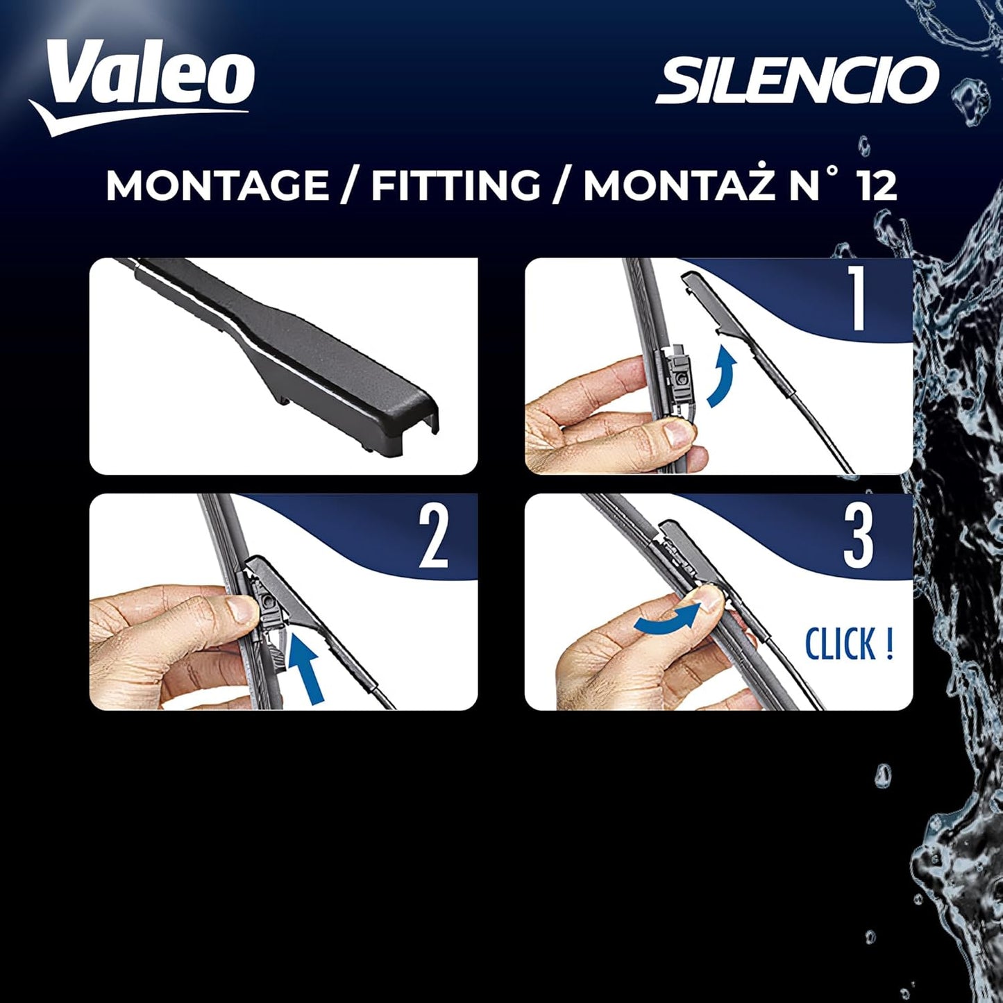 VALEO Silencio VF942 Kit de spazzole tergicaltillo originali Flat...