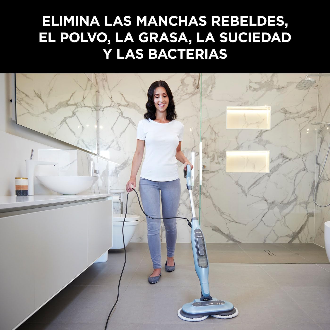 Shark Steam & Scrub Balai vapeur et balai à vapeur, contrôle...