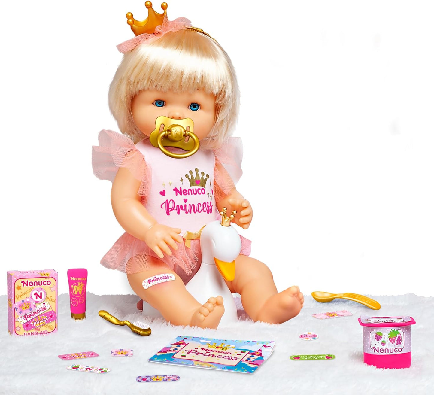 Nenuco - Princesse, poupée 42 cm aux cheveux blonds, porte des...