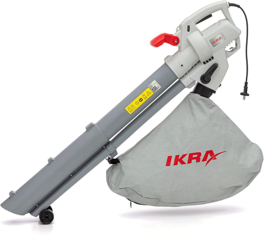 Aspirateur souffleur broyeur électrique IKRA IBV 3000 3en1, vitesse...