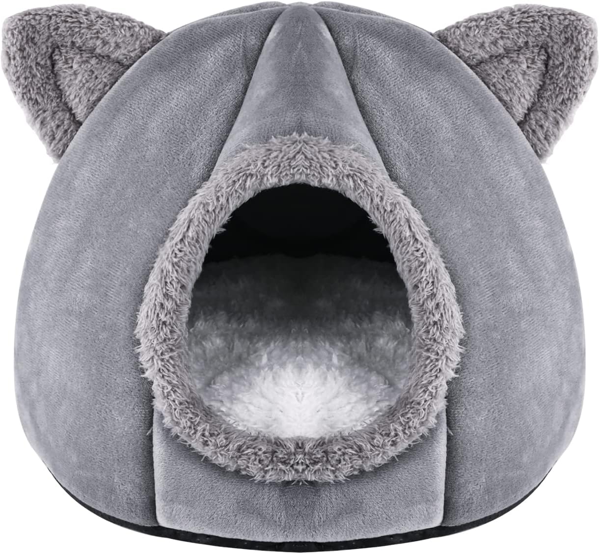 Lit grotte pour chat, tente moelleuse, maison grotte pour chat,...