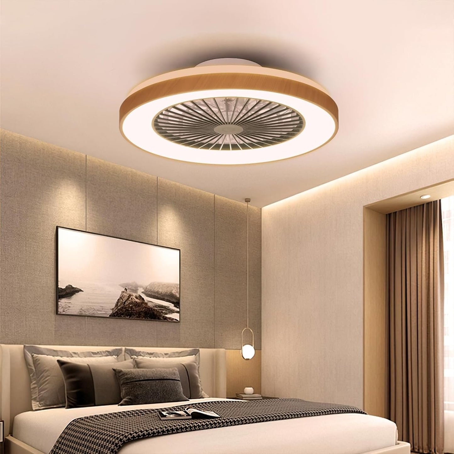 Ventilateur de plafond actifallbrite, moteur CC 20 W, vitesse du vent...
