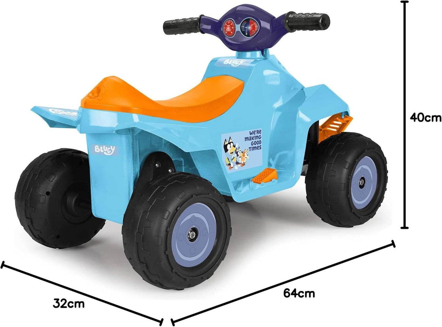 FEBER - Quad Racy Bluey 6V, Voiture Électrique pour Garçons et Filles...