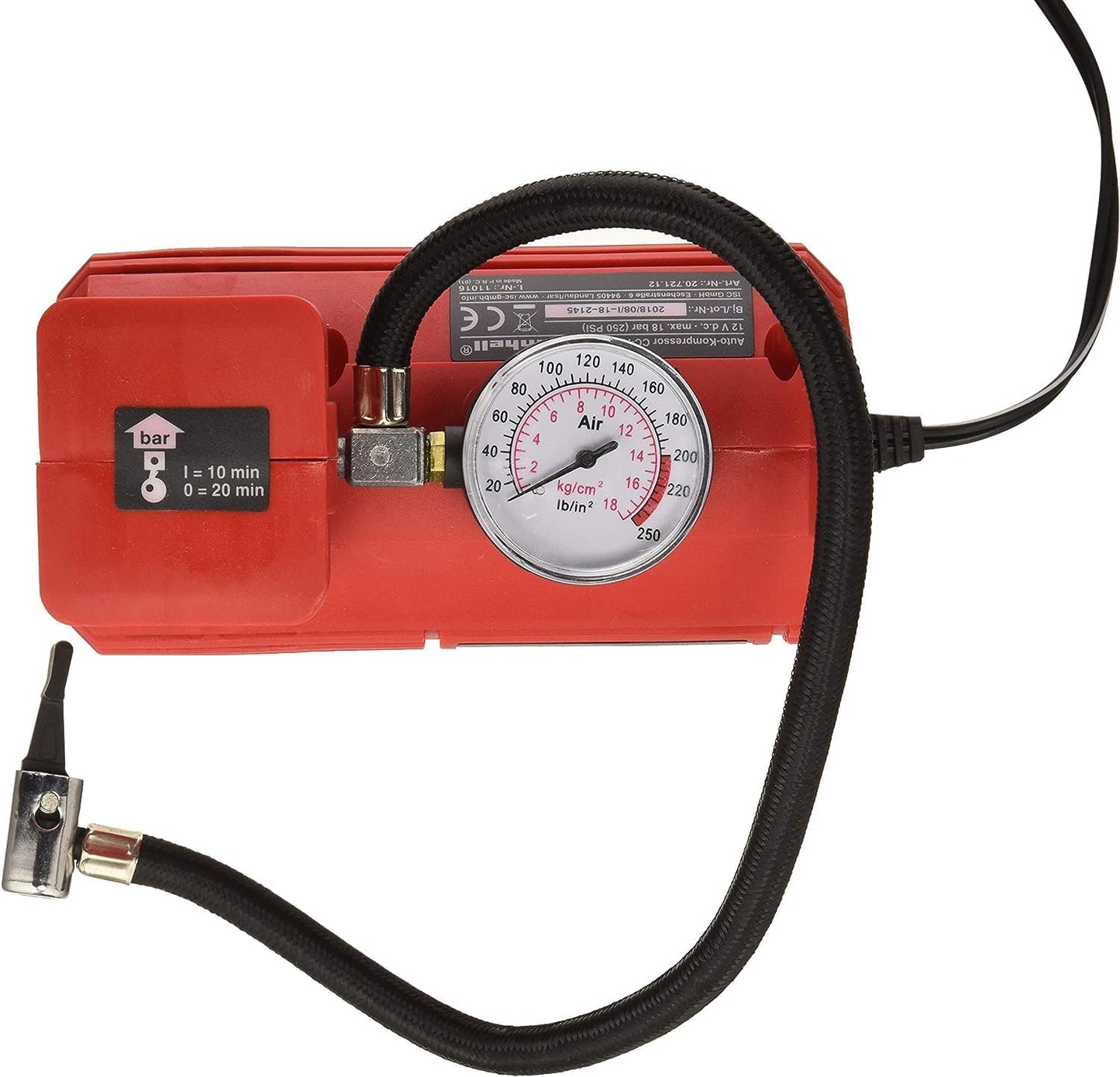 Einhell CC-AC 12V - Compresseur d'air pour voiture, manomètre 18 bars...