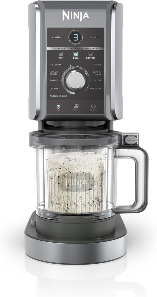 Sorbetière multifonction Ninja CREAMi Deluxe avec 3 pots, 10...