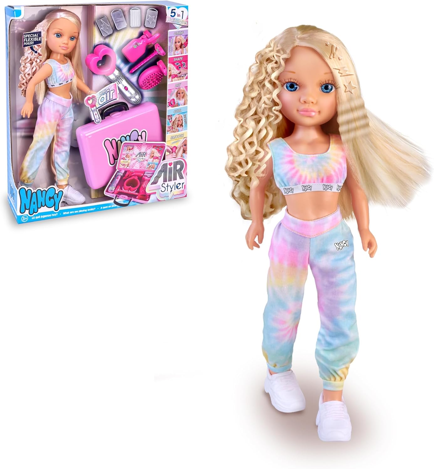 Nancy Air Styler, poupée avec outil de beauté pour créer des...