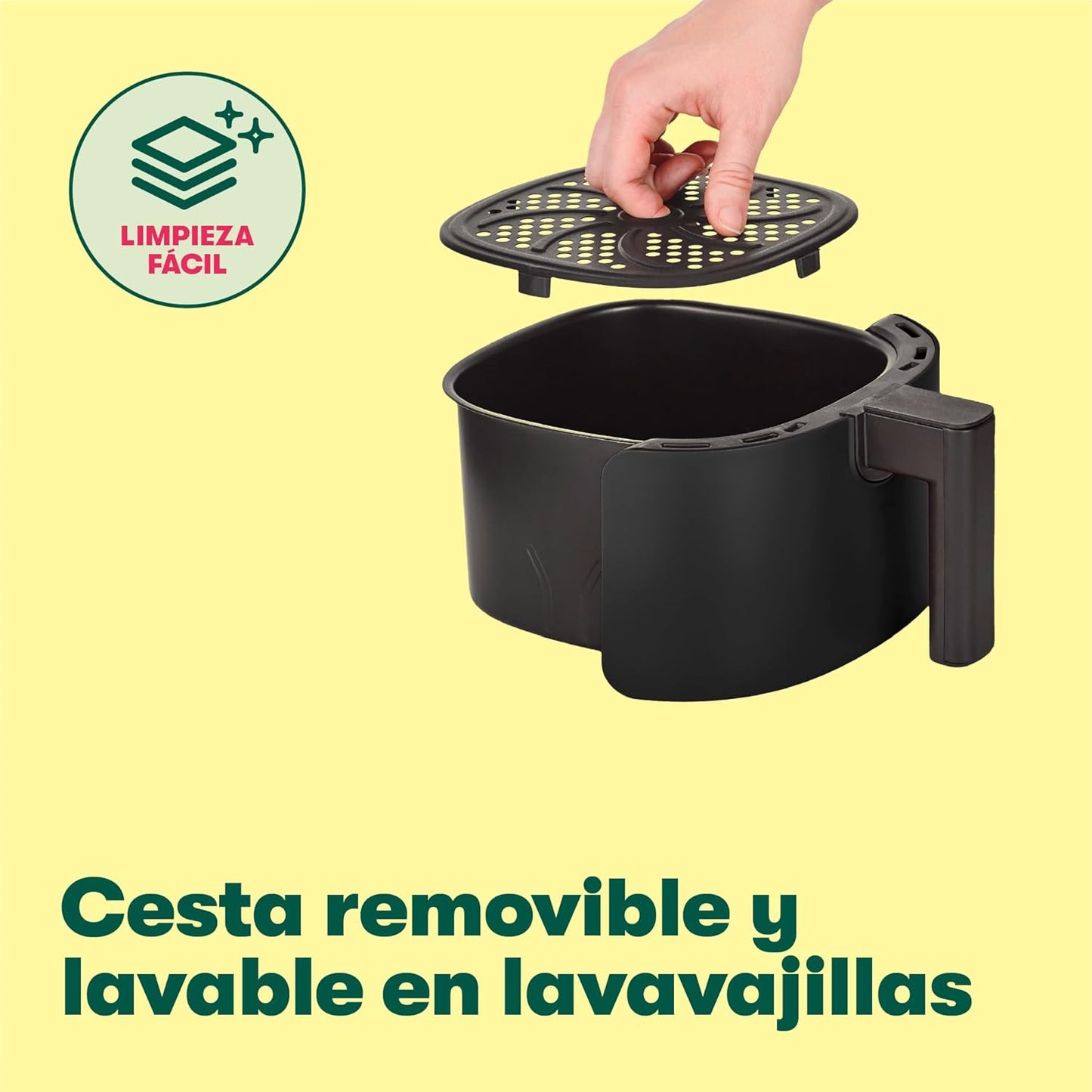 BELLA Friteuse à air 3 L, sans préchauffage, sans huile, poêle...