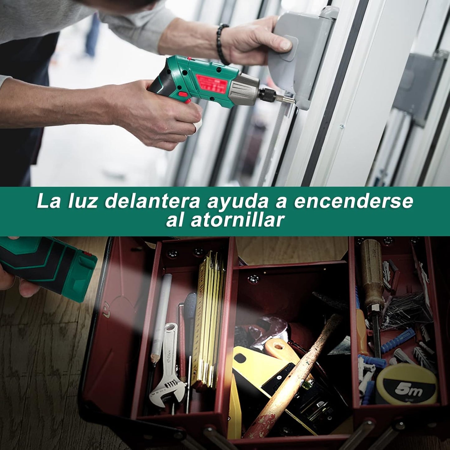 Tournevis électrique, perceuse visseuse HYCHIKA 3,6 V batterie 2,0 Ah...