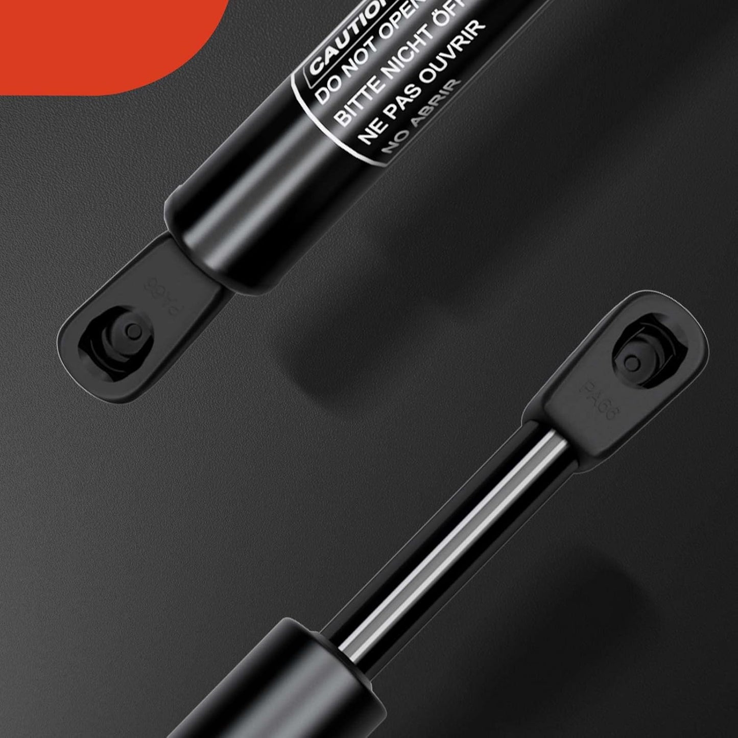 Frankberg 2x Ressort à gaz Longueur 450 mm 385N Compatible avec Clio...