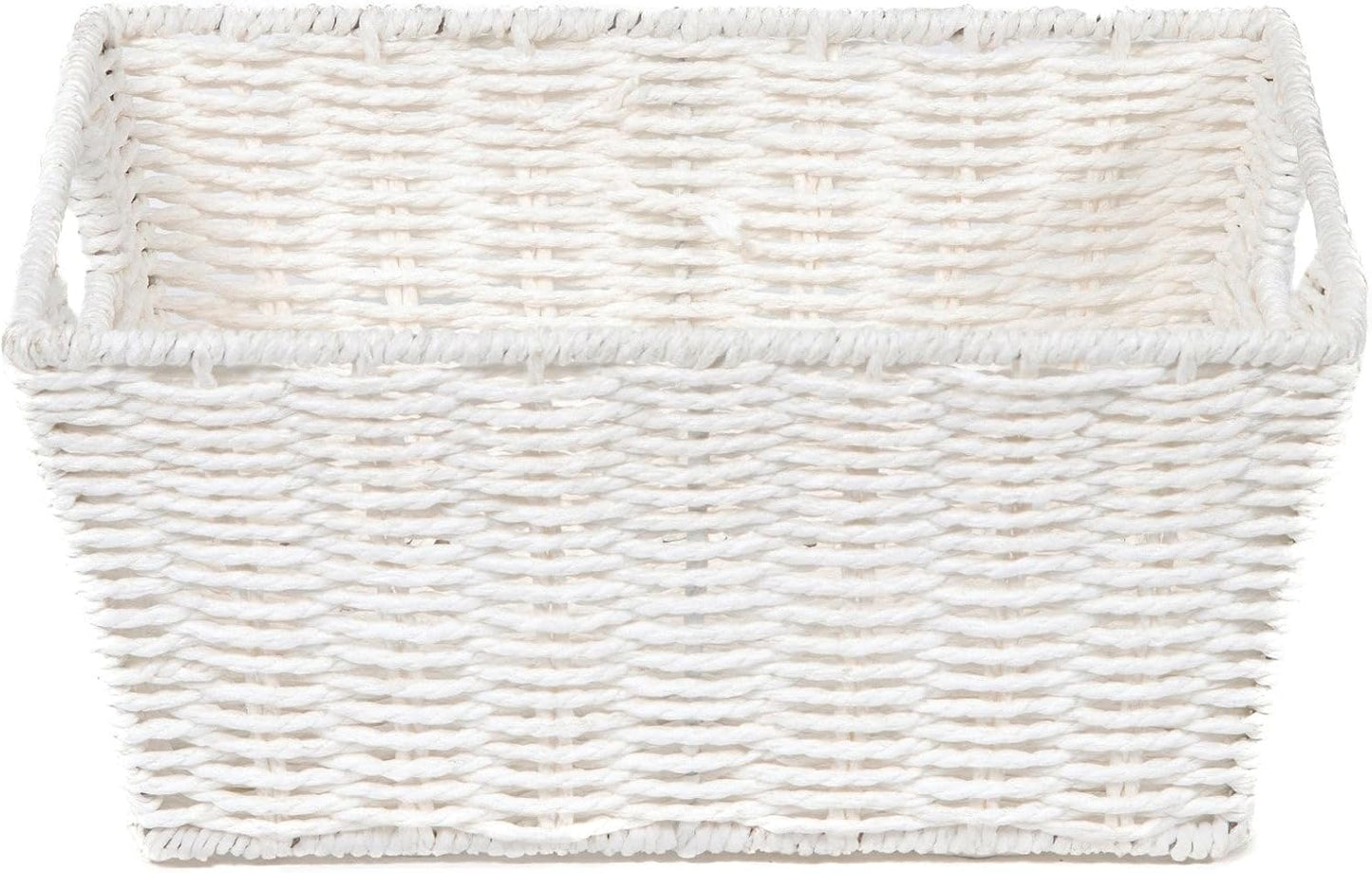 Compacteur Etna Cesto, Carta Intrecciata, Bianco, 31 x 24 x H,14 cm,...