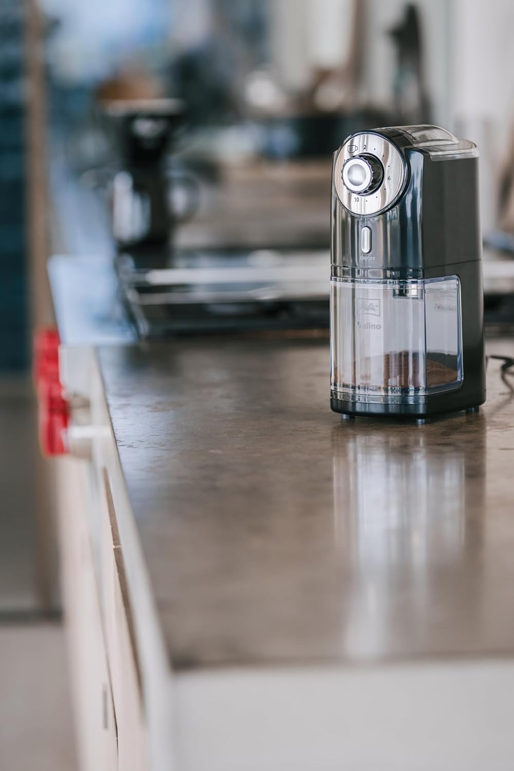 Melitta Molino 1019-02 - Moulin à café électrique avec 17 niveaux de...