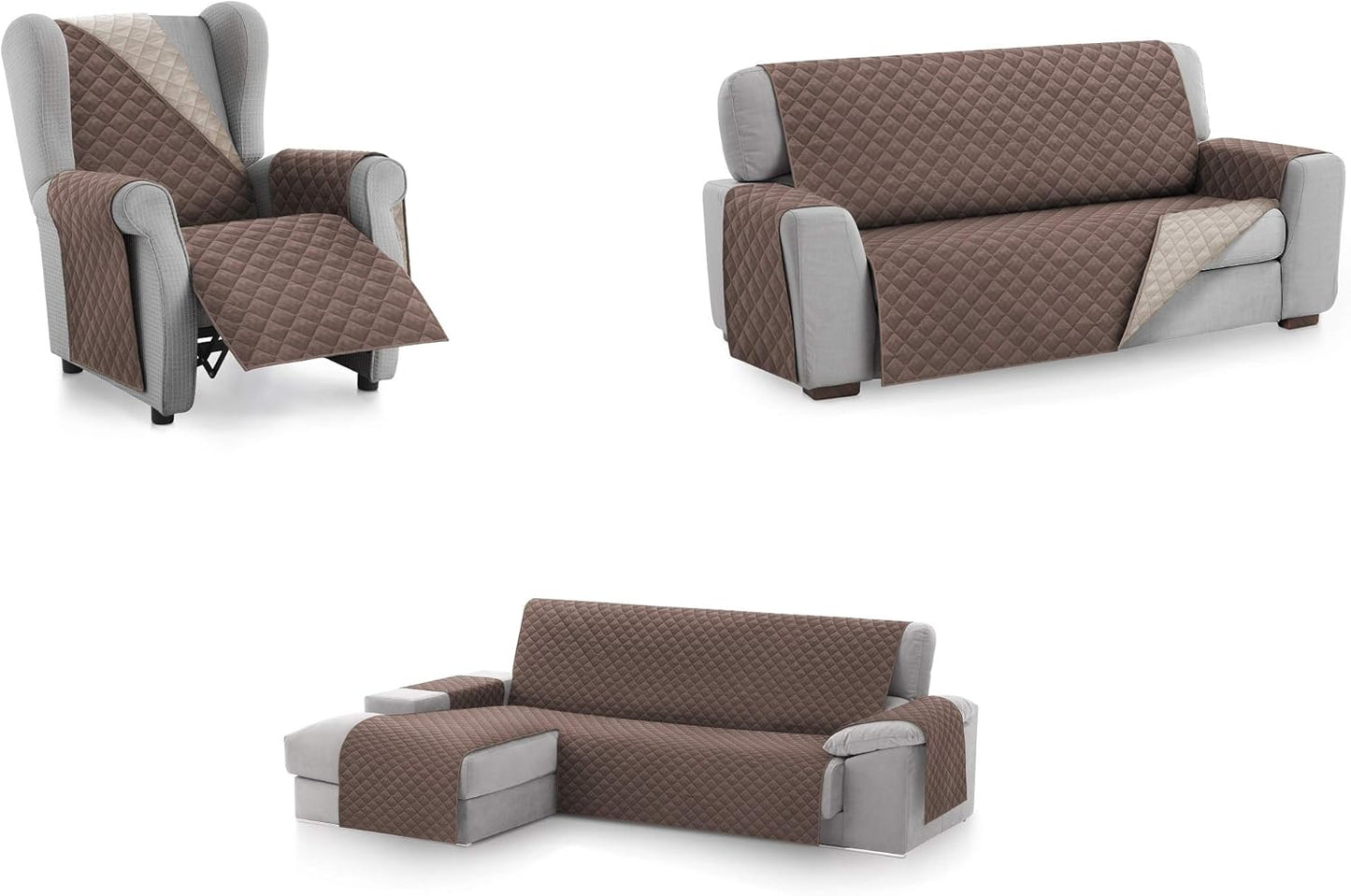 textile-home Housse de canapé Malu Chaise Longue, protection pour...