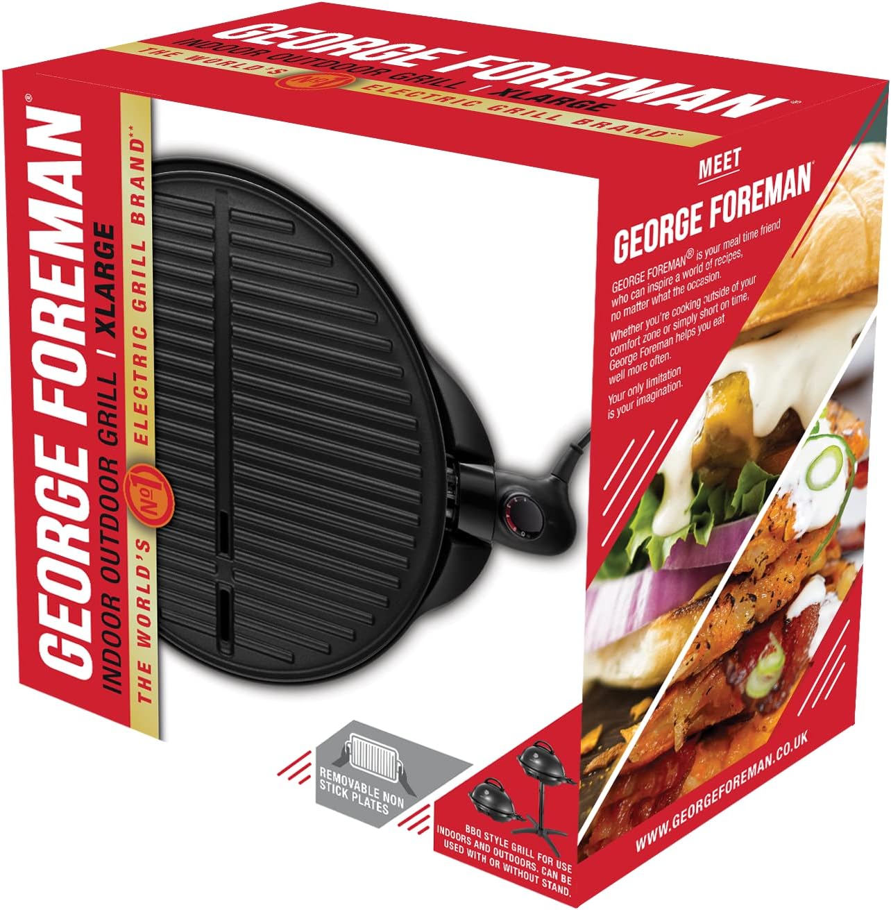 George Foreman Grill - Grill électrique, barbecue intérieur et...