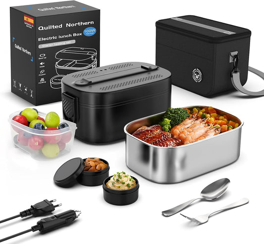Boîte à lunch électrique, 100 W 1,8 L, boîtes à lunch de travail, 3...