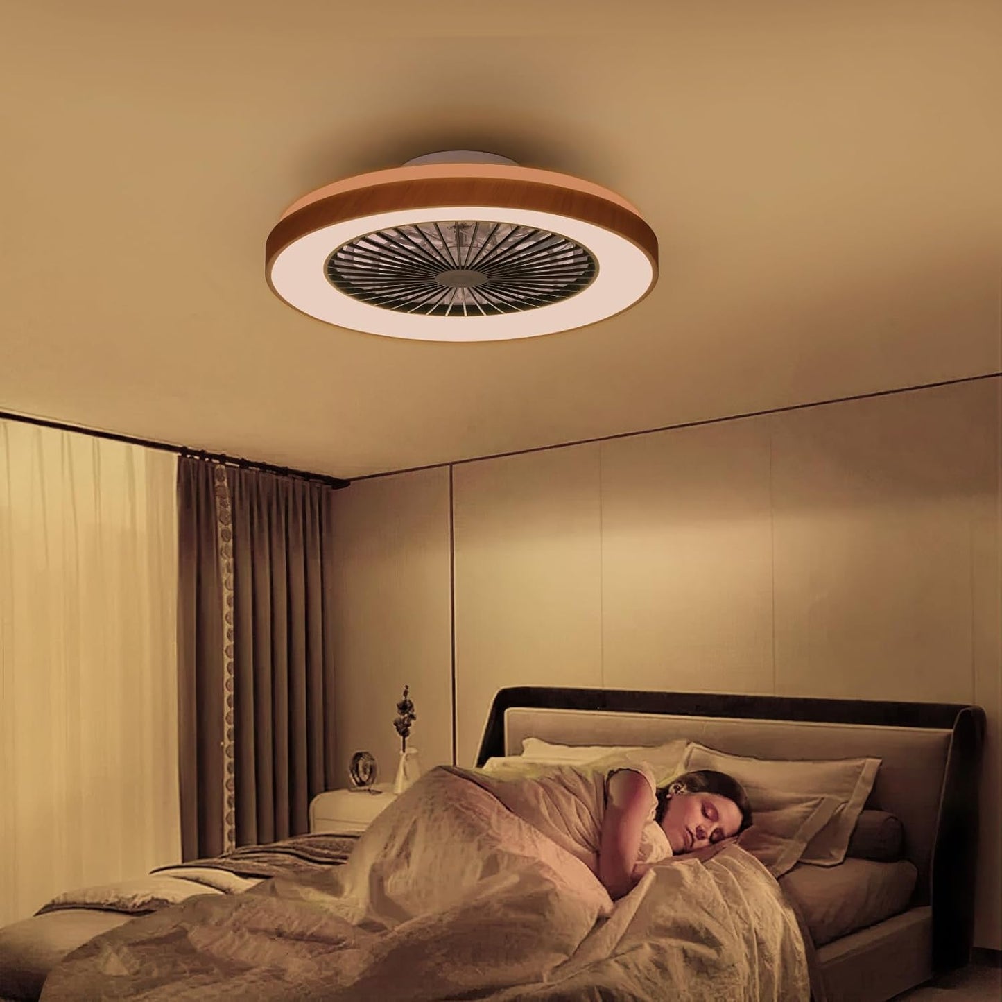 Ventilateur de plafond actifallbrite, moteur CC 20 W, vitesse du vent...