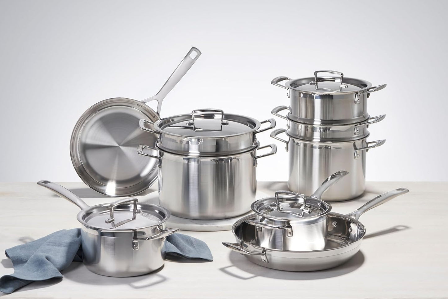 Le Creuset Poêle à Frire 3 Couches Inox 28 cm, 96200228001100