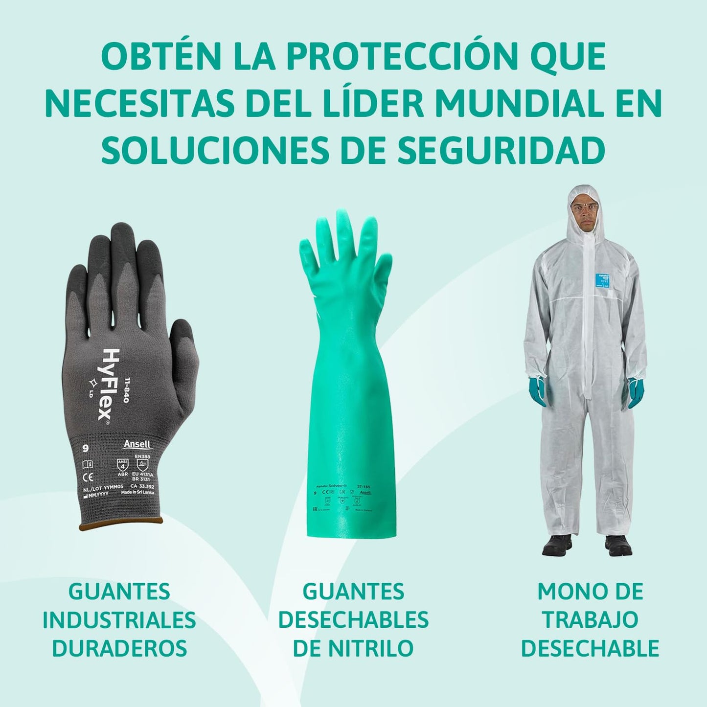 Ansell MicroFlex 63-864 Jettable Gloves in Latex, Fins et Non...