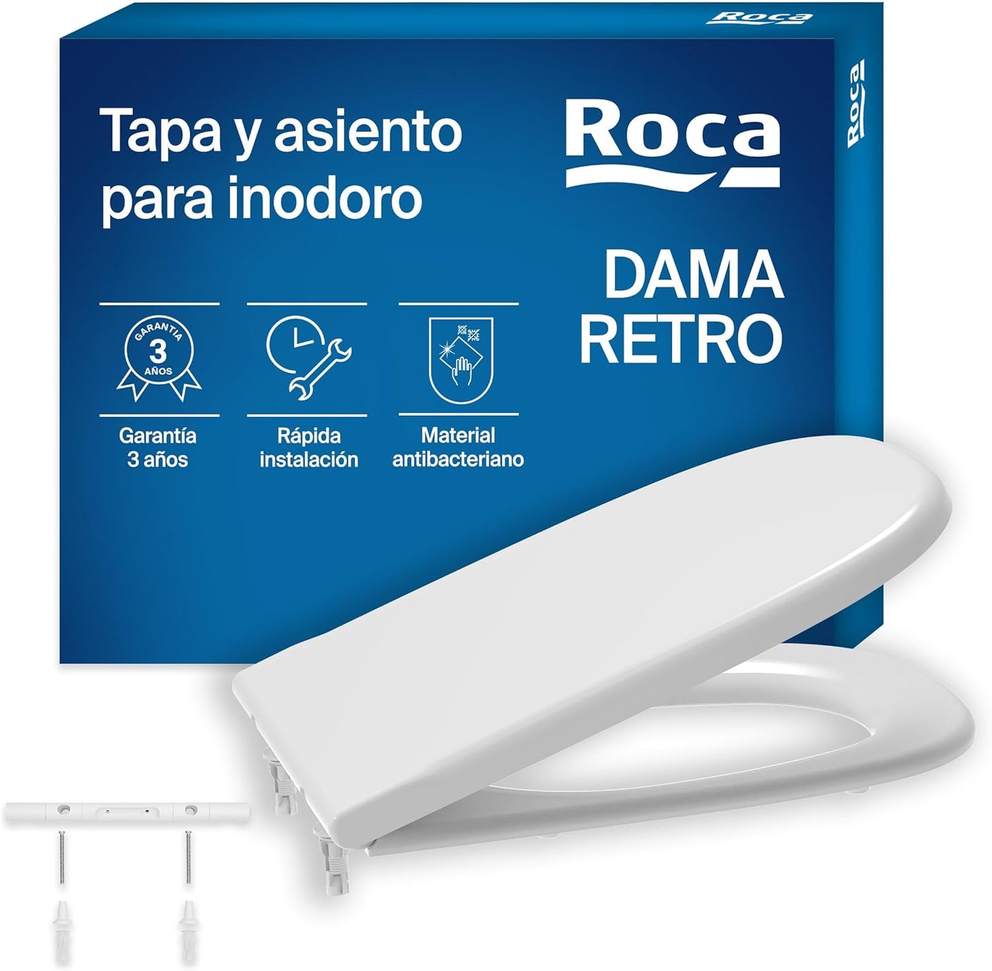 Roca Old Design Dama Abattant WC de rechange avec charnière à barre...