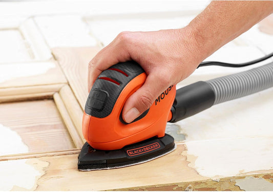 BLACK+DECKER BEW230BC Ponceuse de détails à souris 55 W 11 000 tr/min Diamètre d'orbite 1,5 mm Comprend 15 accessoires et un sac de transport