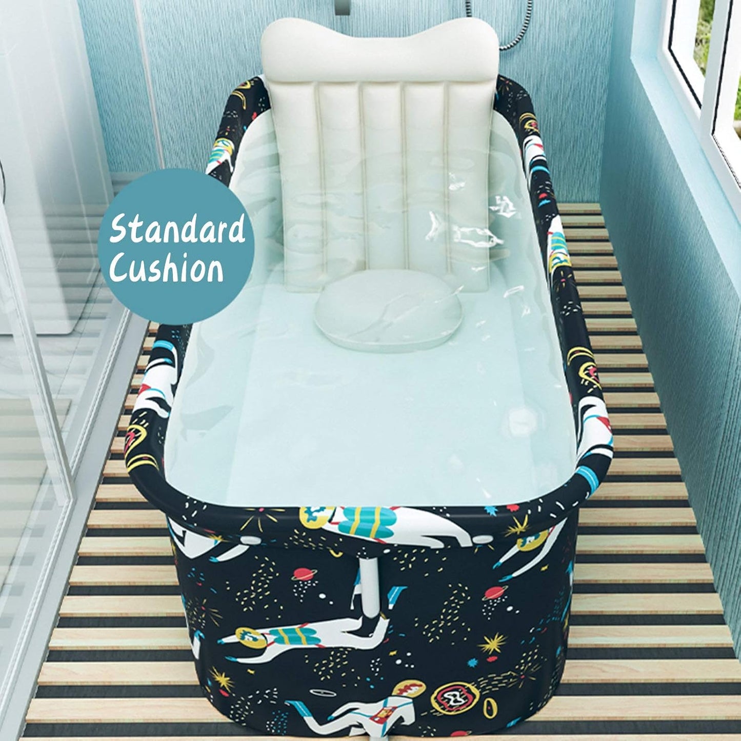 HWGING Baignoire Mobile Baignoire Pliante, Baignoire Adulte Portable,...