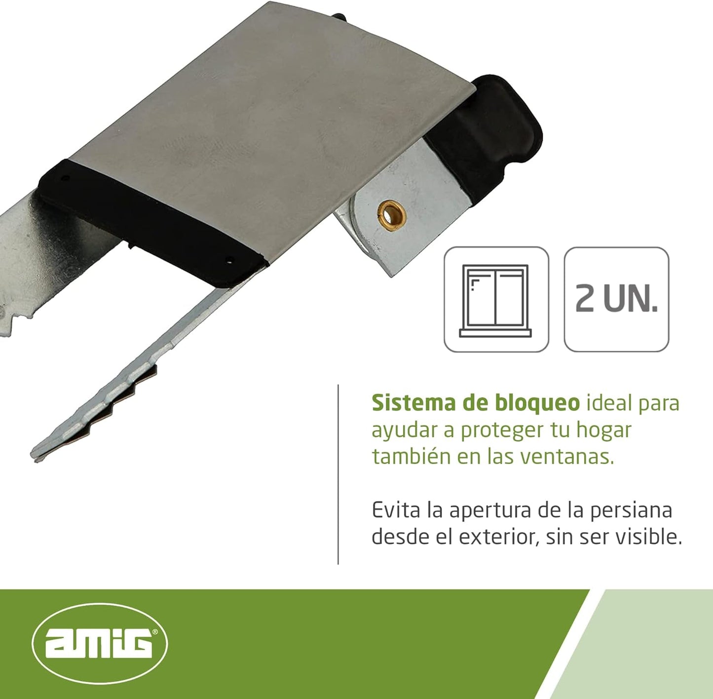 Amig - Fermeture antivol pour stores | Pack 2 unités | Ã¢â‚¬ï¿½3,2 x...