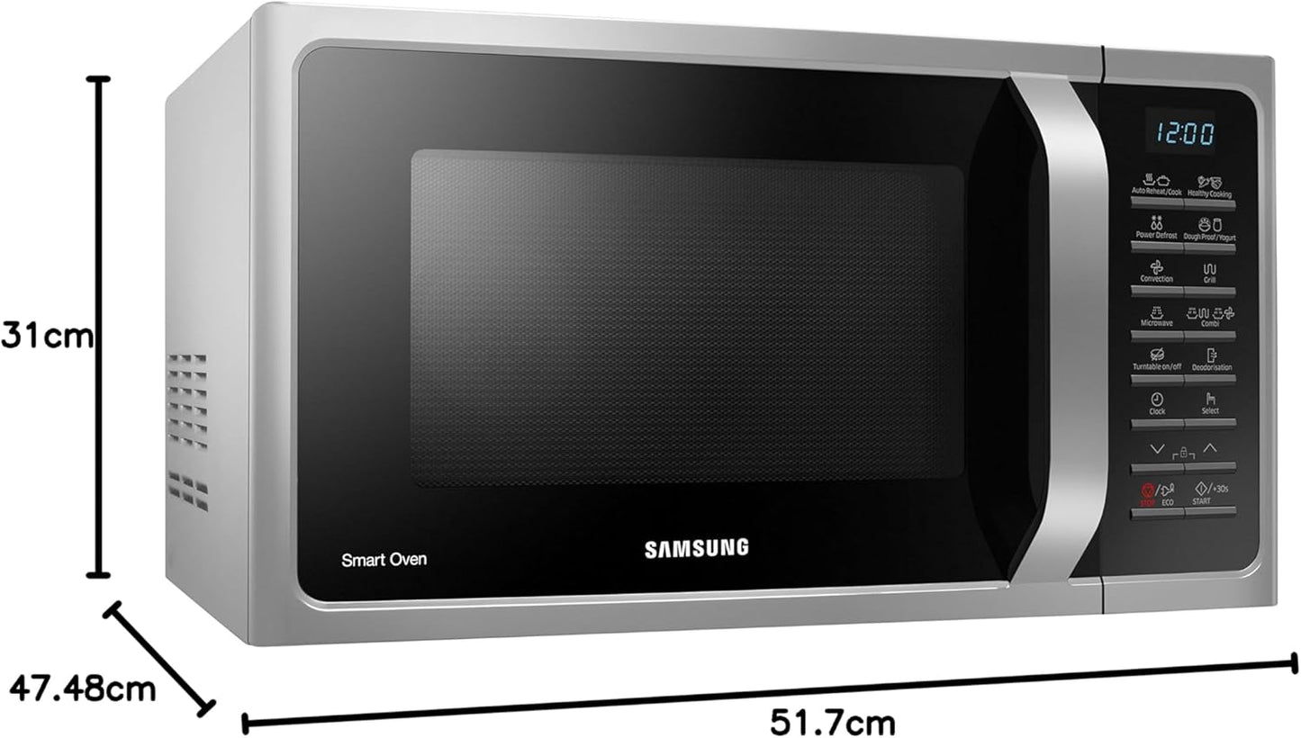 Samsung MC28H5015AS - Micro-ondes (Comptoir, combiné, 28 L, 900 W,...