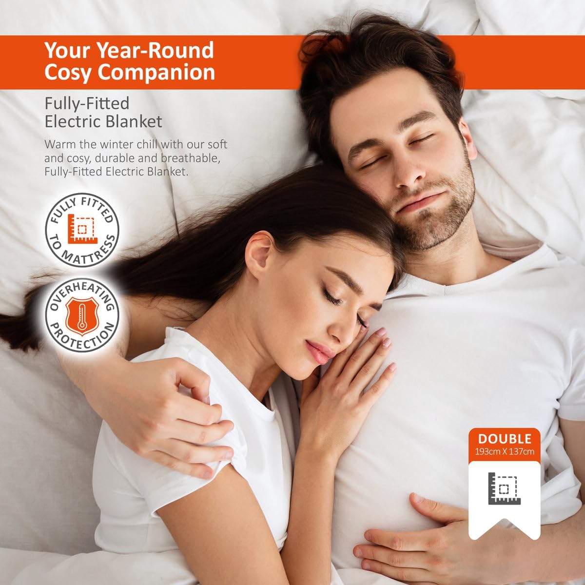 Wärmer Couverture électrique double, double contrôle, housse de...