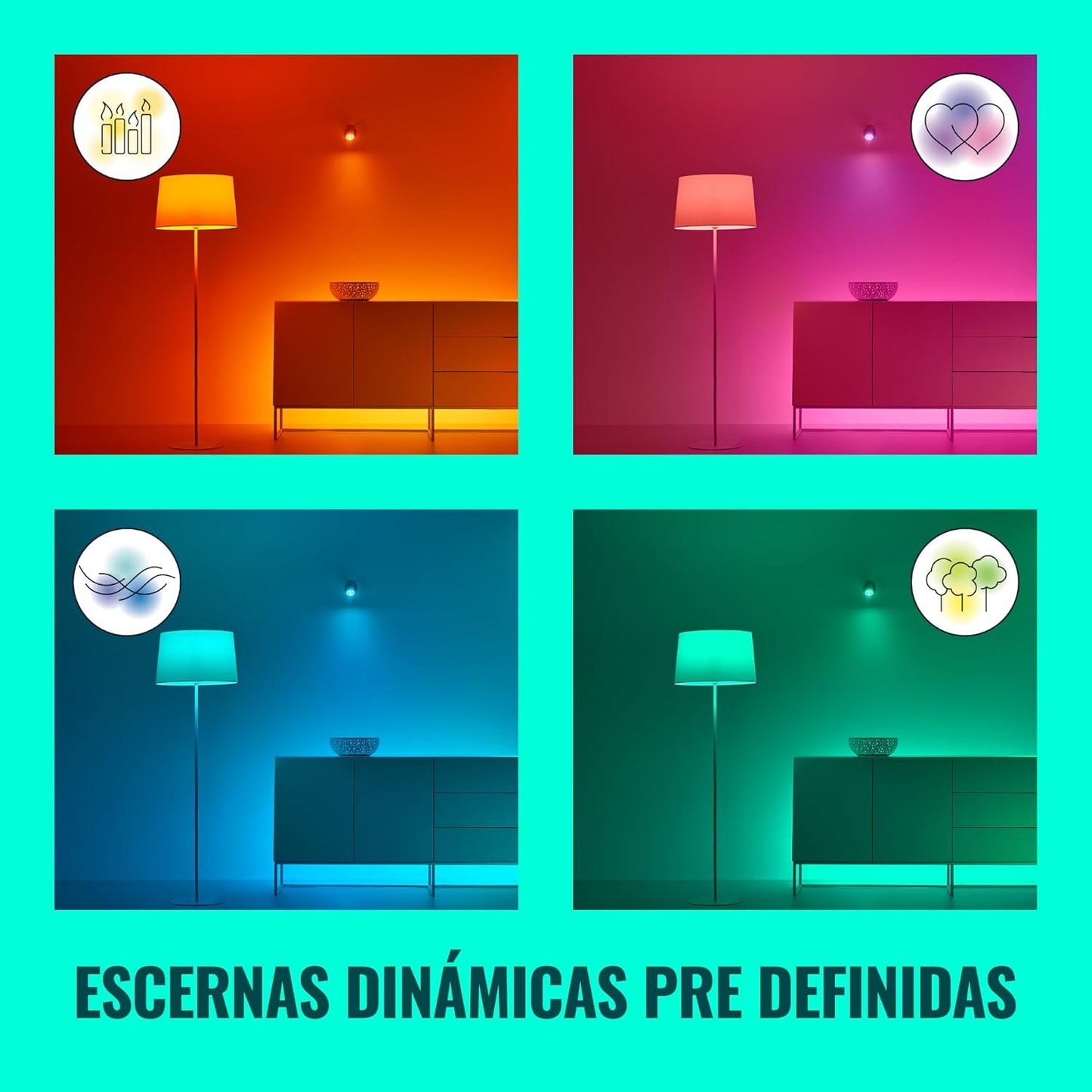 WiZ - Bande LED intelligente, extension de 1 m, lumière blanche RVB...