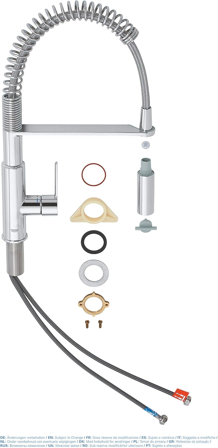 GROHE Get Swift Robinet de cuisine avec bec extractible haut, forme...
