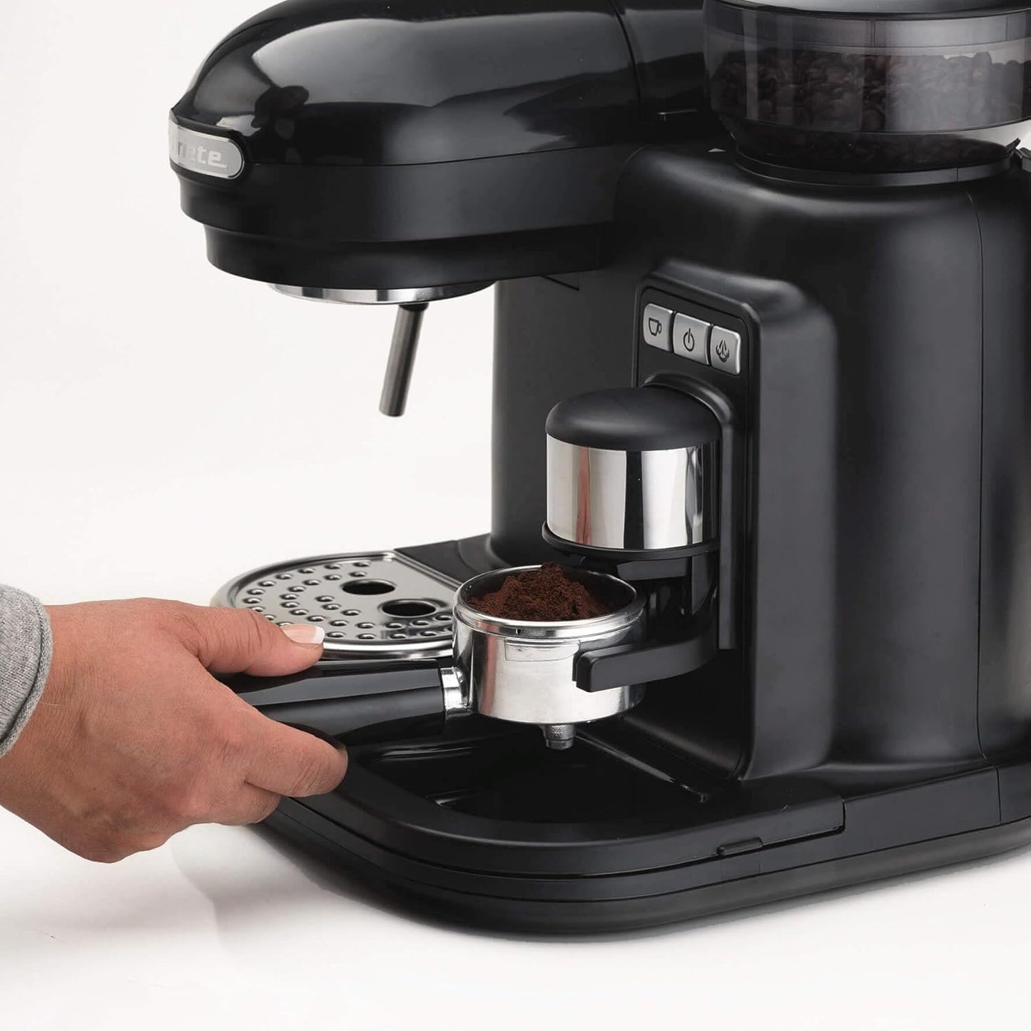ARIETE 1318/02 CAFETIÈRE EXPRESSO MODERNE AVEC MOULIN À CAFÉ INTÉGRÉ...