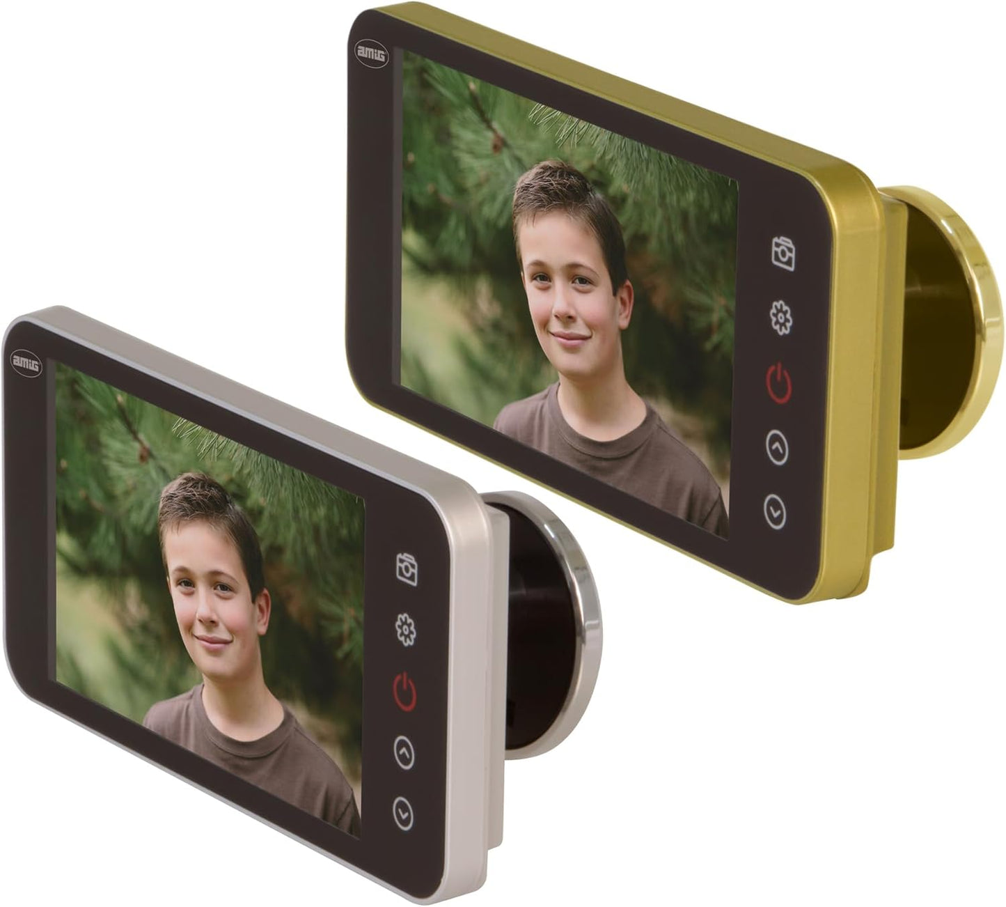 Amig - Judas de porte numérique avec écran LCD 4'' DWR 4.0 HD Or, Or...