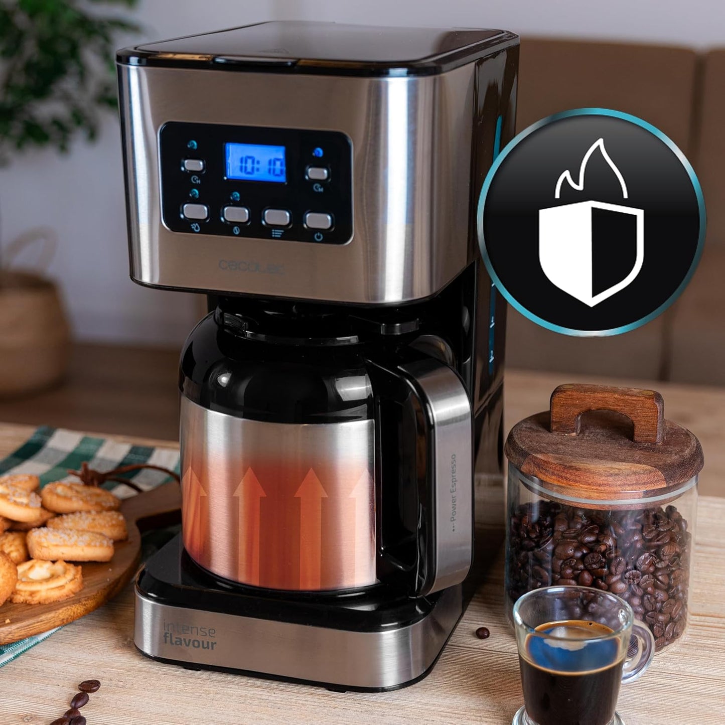 Cafetière goutte à goutte Cecotec Coffee 66 Drop & Thermo Time, 950...